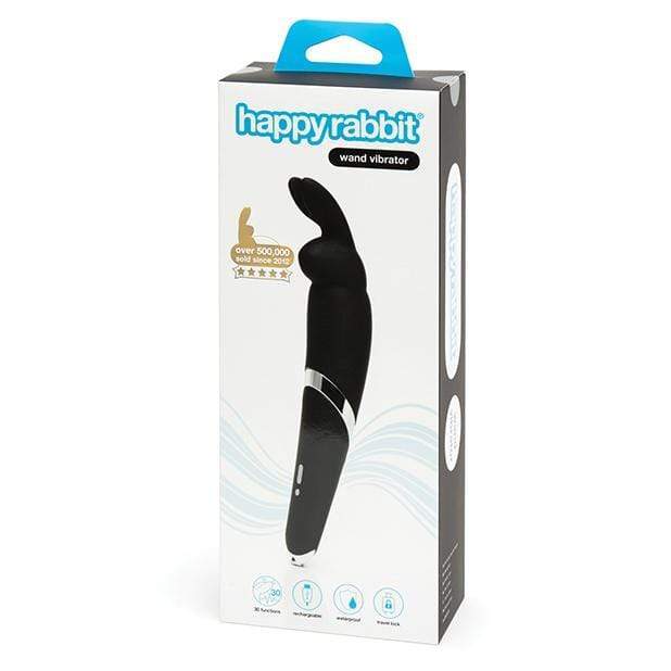 Love Honey - Happy Rabbit Wand Vibrator (Black) -  Rabbit Dildo (Vibration) Rechargeable  Durio.sg