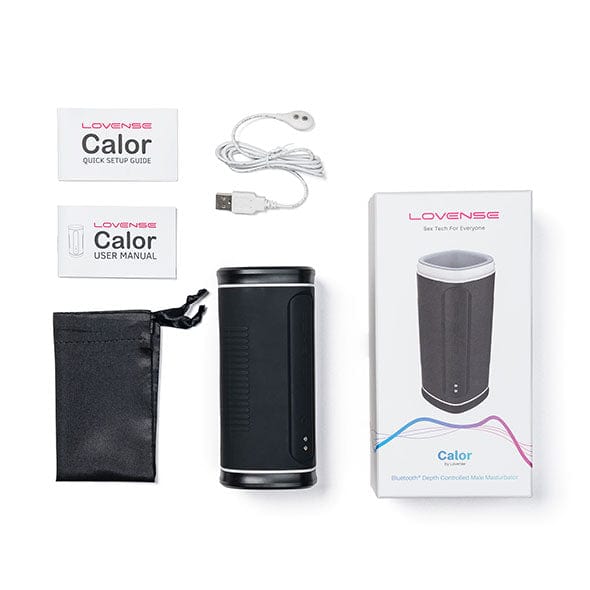 Lovense - Calor App-Controlled Warming Male Masturbator (Black) -  Masturbator Soft Stroker (Vibration) Rechargeable  Durio.sg
