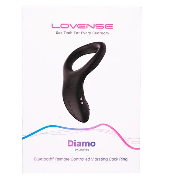 Lovense - Diamo App-Controlled Vibrating Silicone Cock Ring (Black) -  Remote Control Cock Ring (Vibration) Rechargeable  Durio.sg