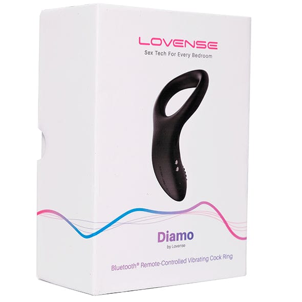 Lovense - Diamo App-Controlled Vibrating Silicone Cock Ring (Black) -  Remote Control Cock Ring (Vibration) Rechargeable  Durio.sg