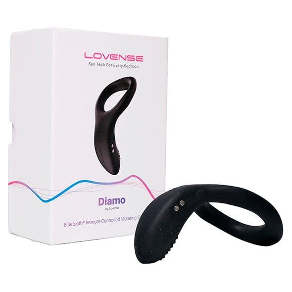 Lovense - Diamo App-Controlled Vibrating Silicone Cock Ring (Black) -  Remote Control Cock Ring (Vibration) Rechargeable  Durio.sg