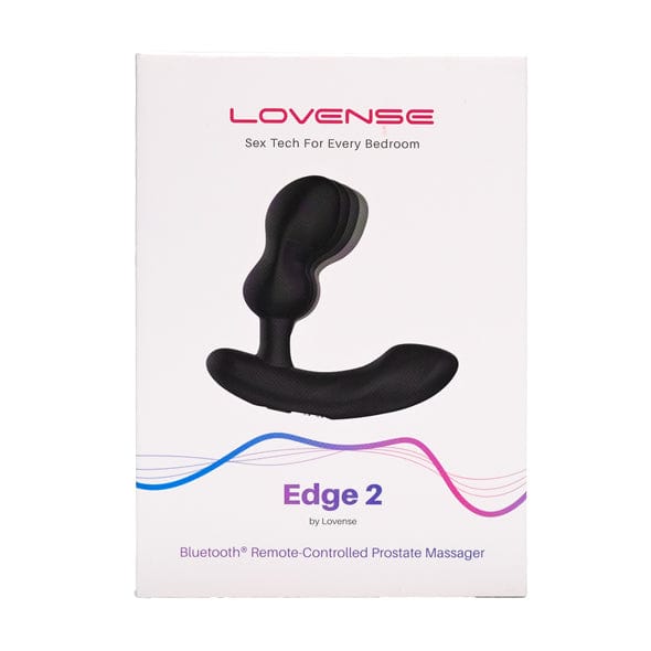 Lovense - Edge 2 App-Controlled Prostate Massager (Black) -  Prostate Massager (Vibration) Rechargeable  Durio.sg