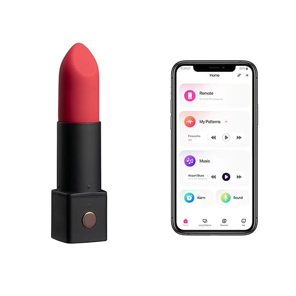 Lovense - Exomoon App-Controlled Discreet Lipstick Vibrator (Red) -  Clit Massager (Vibration) Rechargeable  Durio.sg