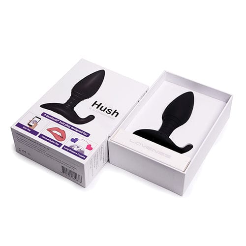 Lovense - Hush 2 App-Controlled Silicone Butt Plug S 1.5" (Black) -  Anal Plug (Vibration) Rechargeable  Durio.sg