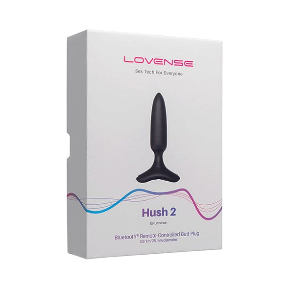 Lovense - Hush 2 App-Controlled Silicone Butt Plug XS 1" (Black) -  Anal Plug (Vibration) Rechargeable  Durio.sg