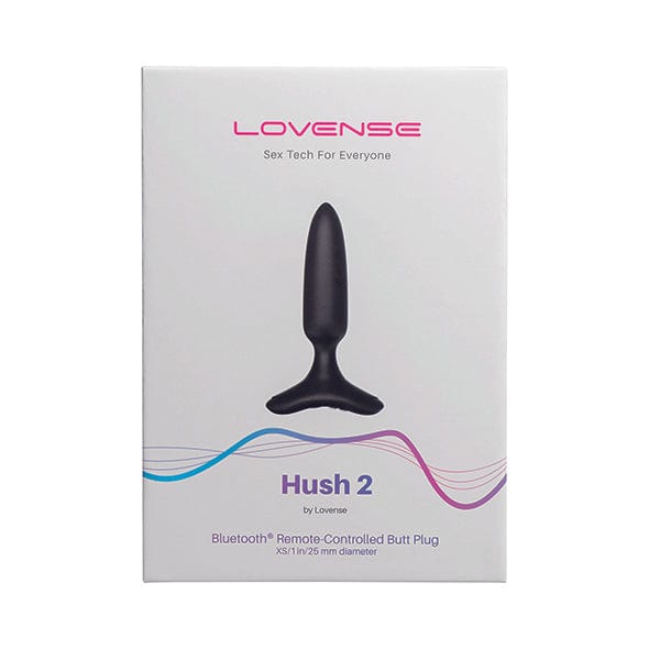 Lovense - Hush 2 App-Controlled Silicone Butt Plug XS 1" (Black) -  Anal Plug (Vibration) Rechargeable  Durio.sg