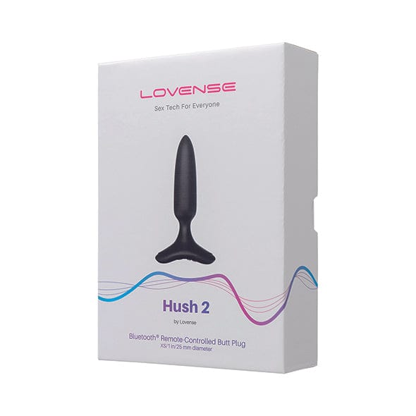Lovense - Hush 2 App-Controlled Silicone Butt Plug XS 1" (Black) -  Anal Plug (Vibration) Rechargeable  Durio.sg