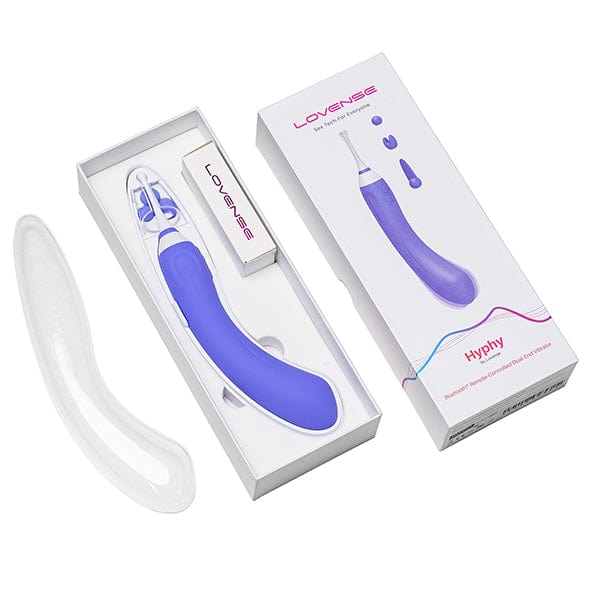 Lovense - Hyphy App-Controlled Dual End Vibrator (Purple) -  Clit Massager (Vibration) Rechargeable  Durio.sg
