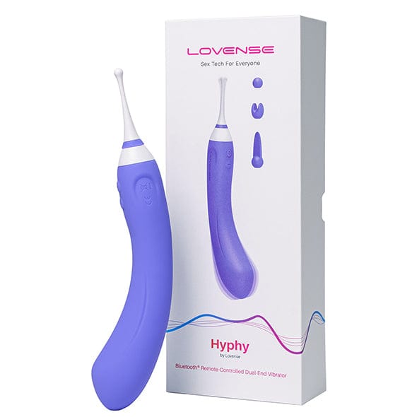 Lovense - Hyphy App-Controlled Dual End Vibrator (Purple) -  Clit Massager (Vibration) Rechargeable  Durio.sg