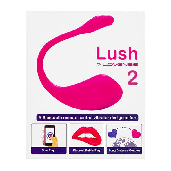 Lovense - Lush 2 App-Controlled Bullet Egg Vibrator (Pink) -  Wireless Remote Control Egg (Vibration) Rechargeable  Durio.sg