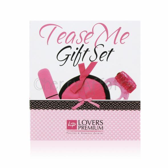 Lover's Premium - Tease Me Gift Set (Pink) -  Bullet (Vibration) Non Rechargeable  Durio.sg
