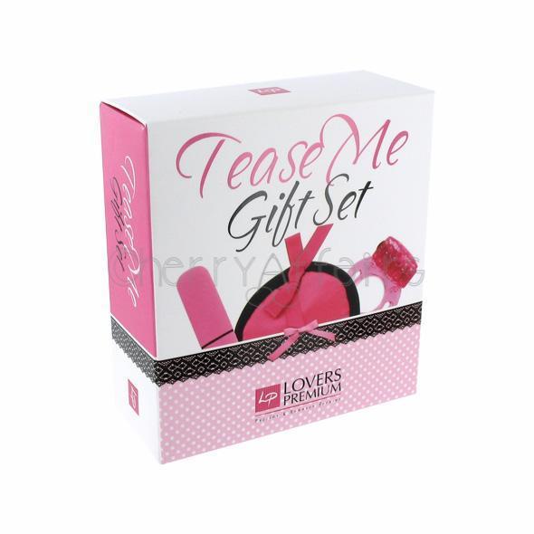 Lover's Premium - Tease Me Gift Set (Pink) -  Bullet (Vibration) Non Rechargeable  Durio.sg