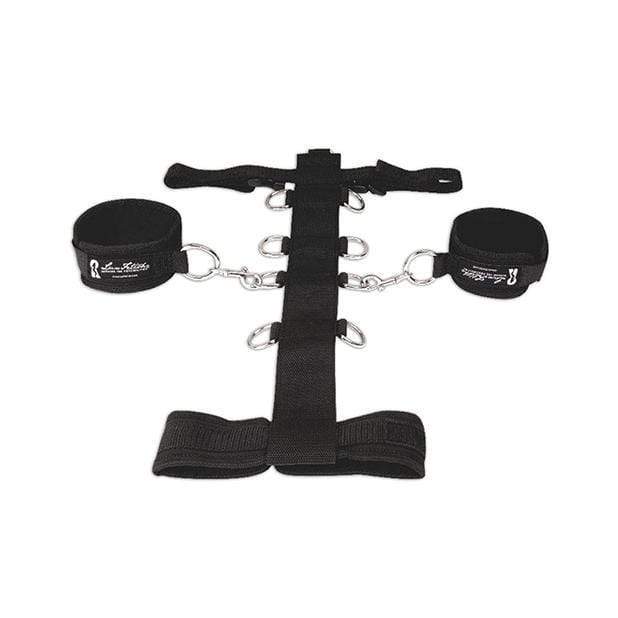 Lux Fetish - 3 pc Adjustable Neck and Wristraint Set (Black) -  Hand/Leg Cuffs  Durio.sg