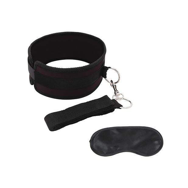 Lux Fetish - Collar and Leash Set (Black) -  Leash  Durio.sg