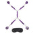 Lux Fetish - Lux Fetish 7 Piece Bed Spreader Restraint System (Purple) -  Bed Restraint  Durio.sg