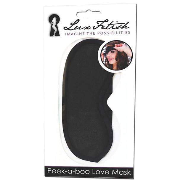 Lux Fetish - Peek A Boo Love Mask (Black) -  Mask (Blind)  Durio.sg