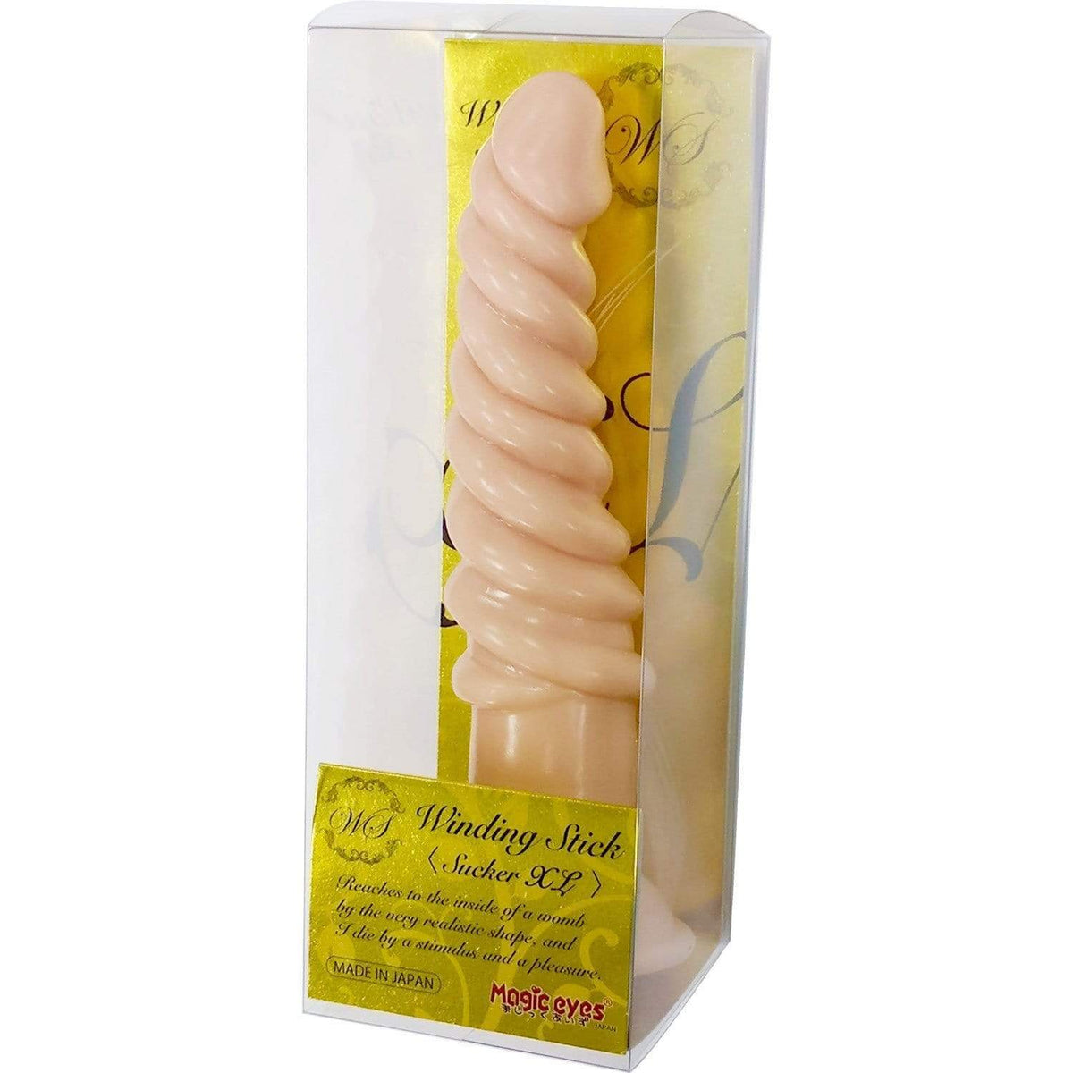 Magic Eyes - Winding Stick Sucker L Dildo (Beige) -  Non Realistic Dildo w/o suction cup (Non Vibration)  Durio.sg