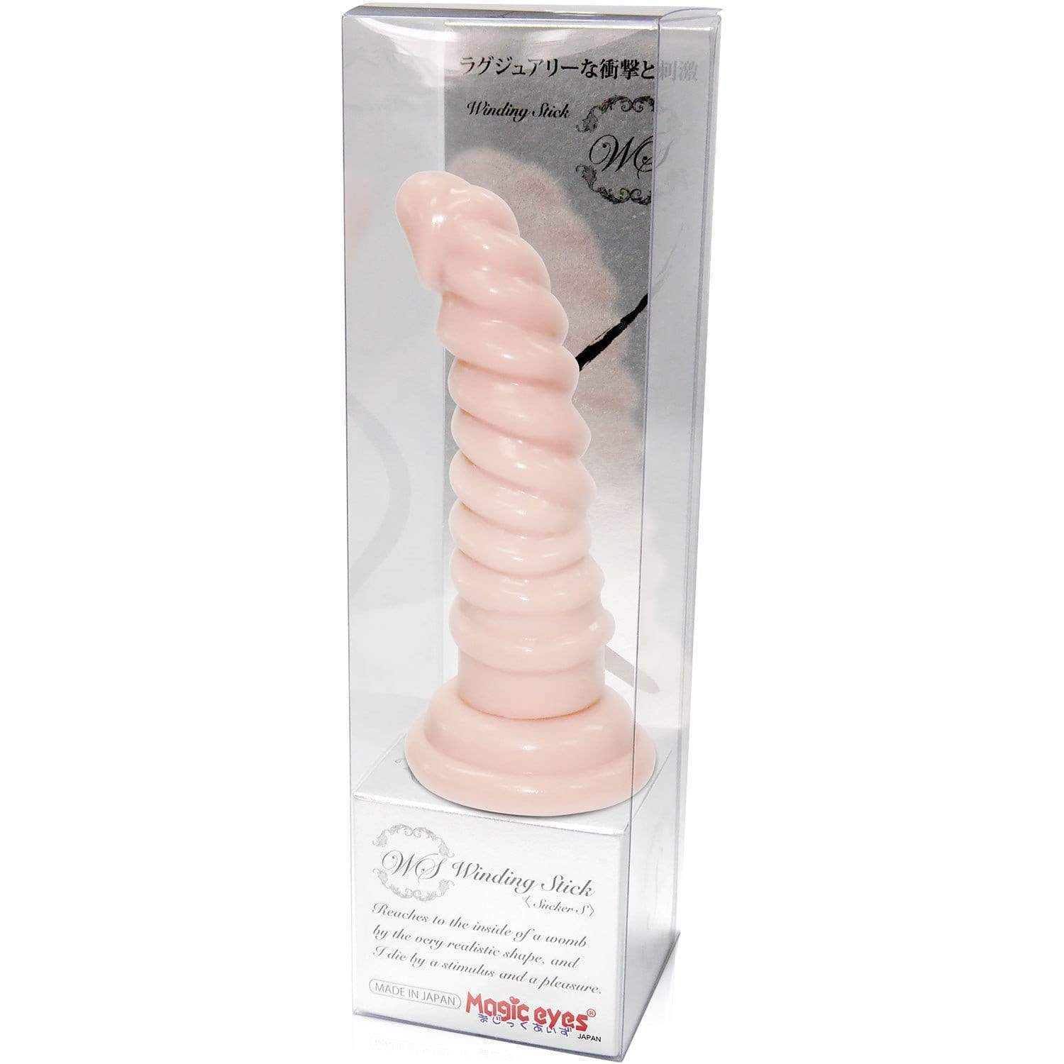 Magic Eyes - Winding Stick Sucker S Dildo (Beige) -  Non Realistic Dildo w/o suction cup (Non Vibration)  Durio.sg
