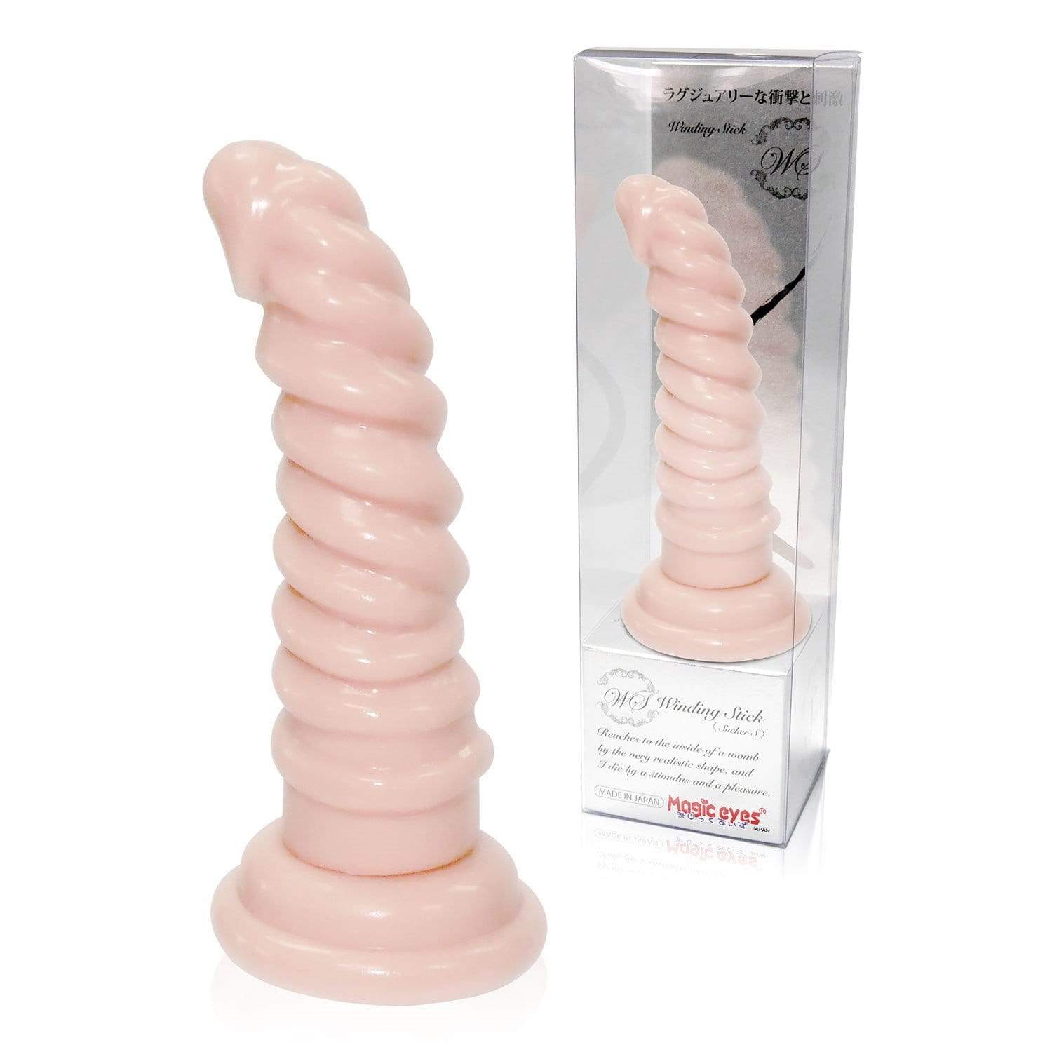 Magic Eyes - Winding Stick Sucker S Dildo (Beige) -  Non Realistic Dildo w/o suction cup (Non Vibration)  Durio.sg