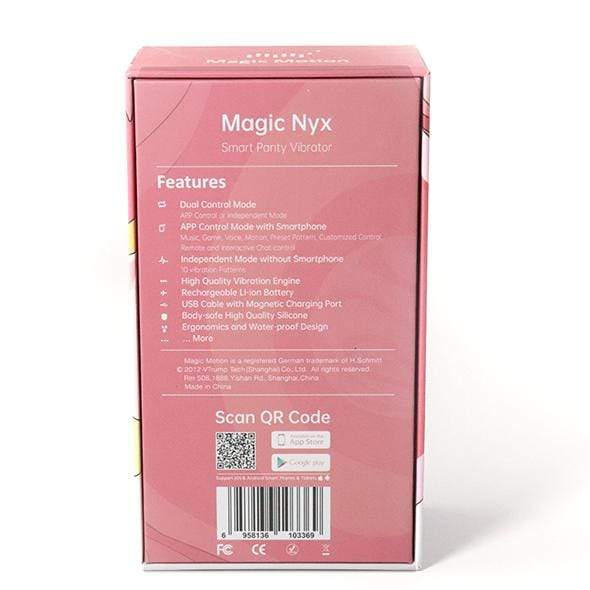 Magic Motion - NYX Smart App-Controlled Clock Panty Vibrator (Red) -  Panties Massager Non RC (Vibration) Rechargeable  Durio.sg
