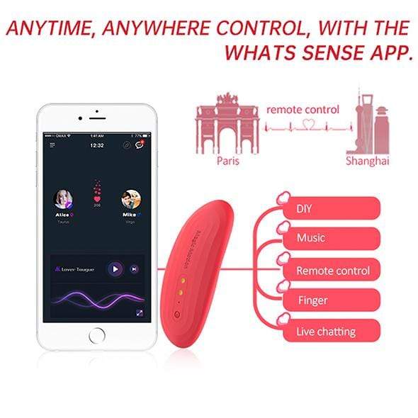 Magic Motion - NYX Smart App-Controlled Clock Panty Vibrator (Red) -  Panties Massager Non RC (Vibration) Rechargeable  Durio.sg
