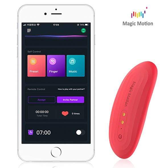 Magic Motion - NYX Smart App-Controlled Clock Panty Vibrator (Red) -  Panties Massager Non RC (Vibration) Rechargeable  Durio.sg