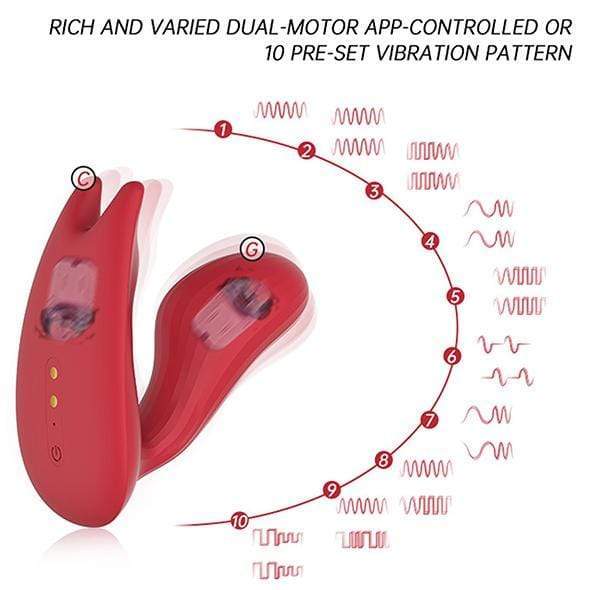 Magic Motion - Umi Smart Wearable App-Controlled Dual Motor Clock Vibrator (Red) -  Panties Massager Non RC (Vibration) Rechargeable  Durio.sg