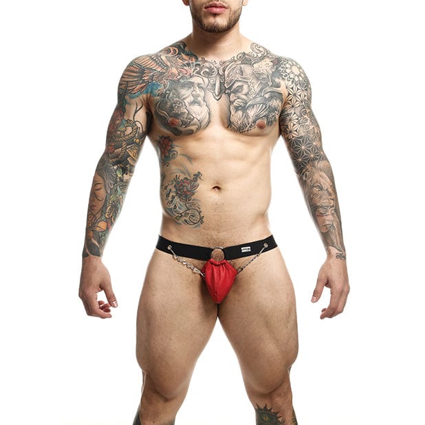 Male Basics - Dungeon Chain Jockstrap Underwear O/S (Red) -  Gay Pride Underwear  Durio.sg
