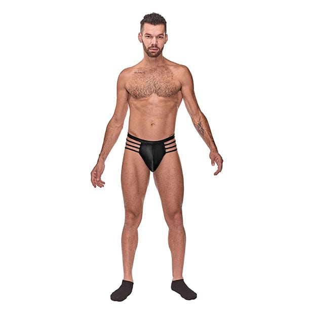 Male Power - Cage Matte Cage Thong Underwear S/M (Black) -  Gay Pride Underwear  Durio.sg