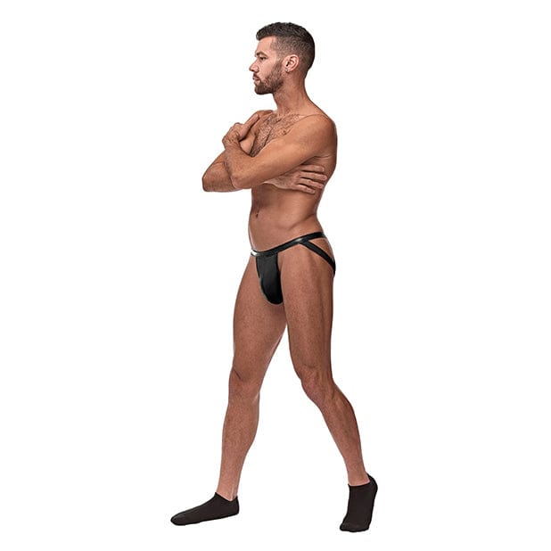 Male Power - Cage Matte Strappy Ring Jock Underwear L/XL (Black) -  Gay Pride Underwear  Durio.sg