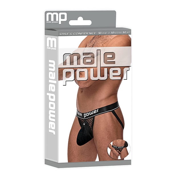 Male Power - Cock Pit Fishnet Cock Ring Jock Underwear L/XL (Black) -  Gay Pride Underwear  Durio.sg
