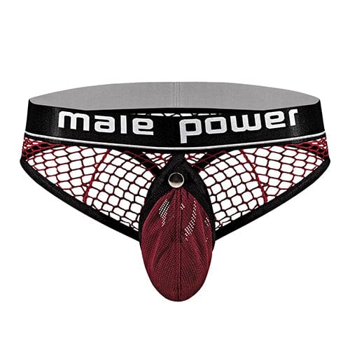 Male Power - Cock Pit Fishnet Cock Ring Thong Underwear Red L/XL (Red) -  Gay Pride Underwear  Durio.sg