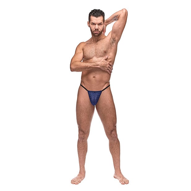 Male Power - Diamond Mesh Posing Strap Underwear O/S (Blue) -  Gay Pride Underwear  Durio.sg