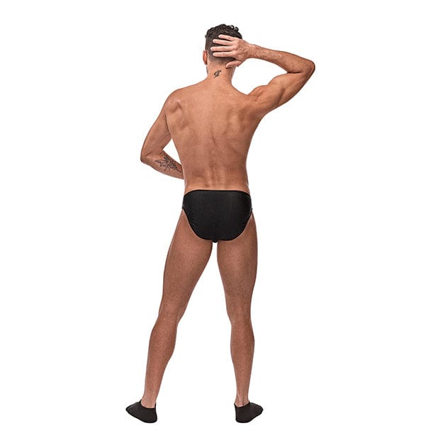 Male Power - Nylon Spandex Pouchless Brief Underwear O/S (Black) -  Gay Pride Underwear  Durio.sg