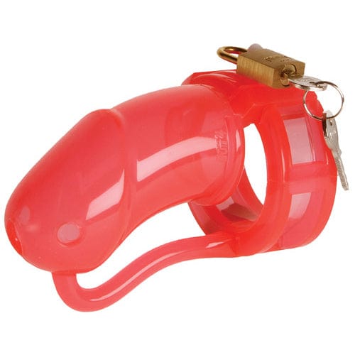 Malesation - Silicone Penis Chastity Cock Cage Large (Red) -  Silicone Cock Cage (Non Vibration)  Durio.sg