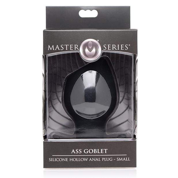 Master Series - Ass Goblet Silicone Hollow Anal Plug Small (Black) -  Anal Plug (Opened)  Durio.sg
