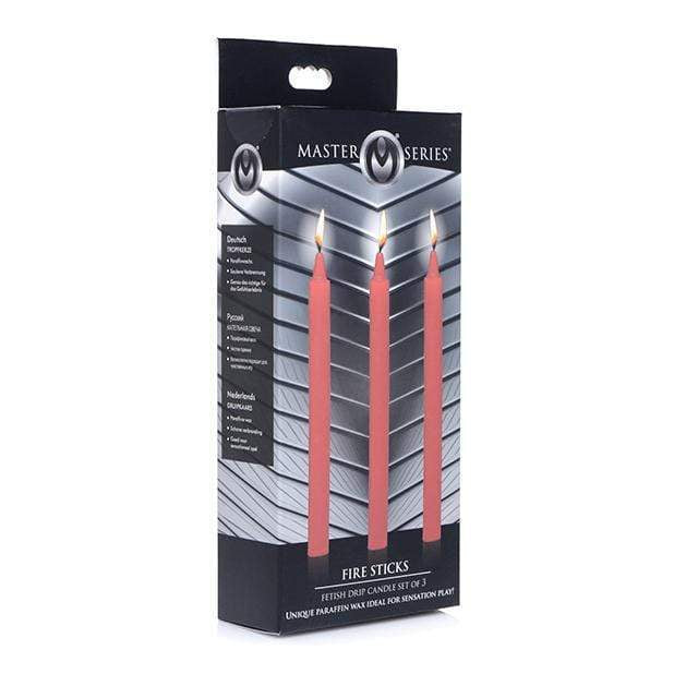 Master Series - Fetish Drip Candles  Fire Sticks Set of 3 -  Massage Candle  Durio.sg