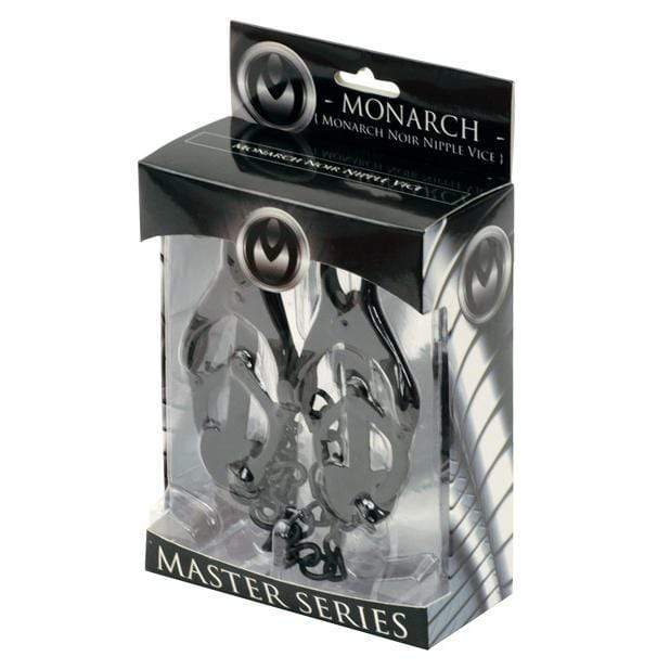 Master Series - Monarch Noir Nipple Vice Nipple Clamps (Black) -  Nipple Clamps (Non Vibration)  Durio.sg