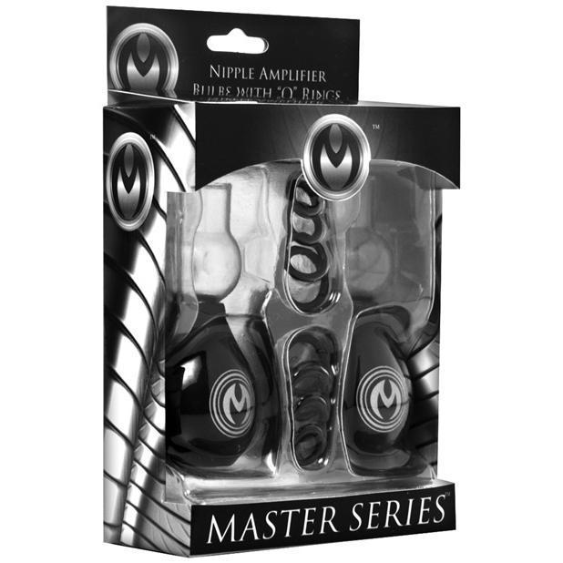Master Series - Pyramids Nipple Amplifier Bulbs With &quot;O&quot; Rings (Black) -  Nipple Pumps (Non Vibration)  Durio.sg