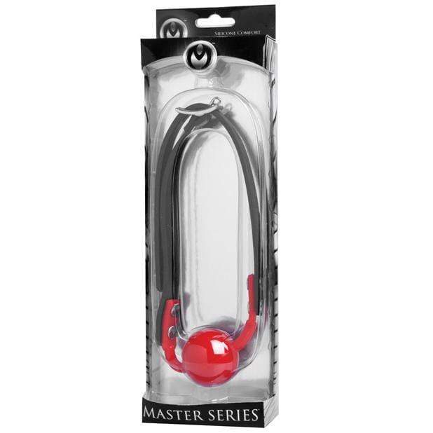 Master Series - The Hush Gag Comfort Ball Gag (Red) -  Ball Gag  Durio.sg