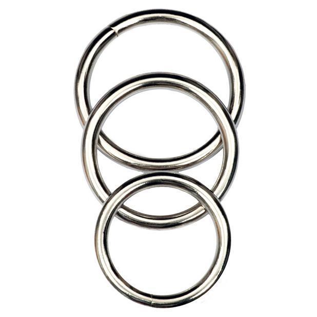 Master Series - Trine Steel C-Ring Collection -  Metal Cock Ring (Non Vibration)  Durio.sg