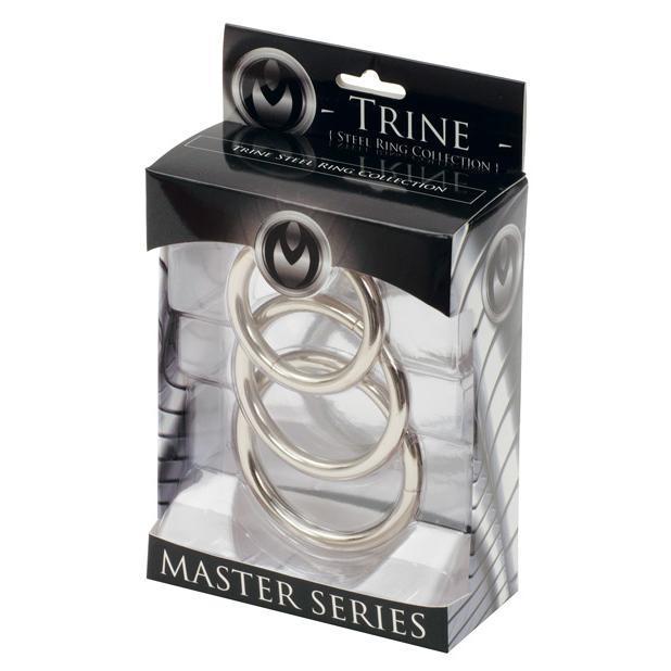 Master Series - Trine Steel C-Ring Collection -  Metal Cock Ring (Non Vibration)  Durio.sg