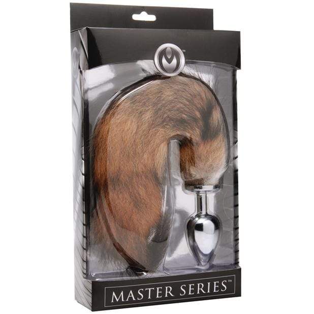 Master Series - Untamed Fox Tail Anal Plug XL (Silver) -  Anal Plug (Non Vibration)  Durio.sg
