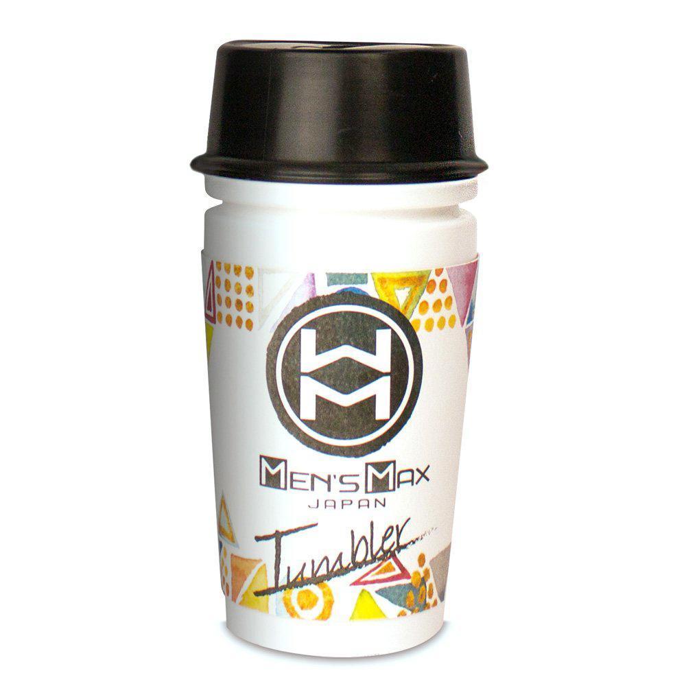 Men&#39;s Max - Tumbler Square Soft Stroker (White) -  Masturbator Resusable Cup (Non Vibration)  Durio.sg