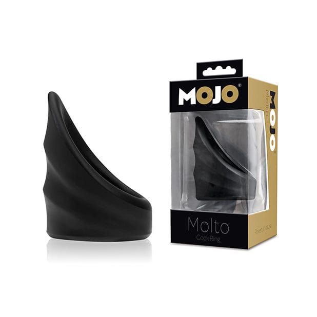Mojo - Molto Silicone Cock Ring (Black) -  Silicone Cock Ring (Non Vibration)  Durio.sg