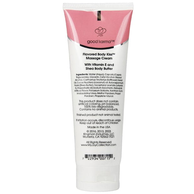 My Joy Collection - Flavored Body Kiss Massage Cream 4 oz (Strawberry Smoothie) -  Massage Lotion  Durio.sg