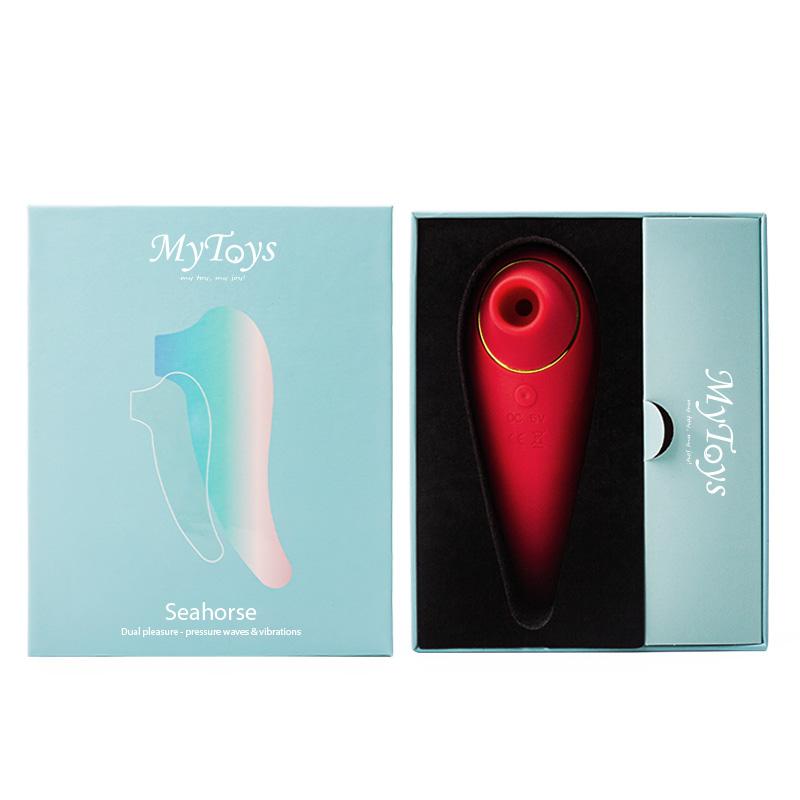 MyToys - Seahorse Dual G Spot Vibrator with Clitoral Air Stimulator (Red) -  Clit Massager (Vibration) Rechargeable  Durio.sg