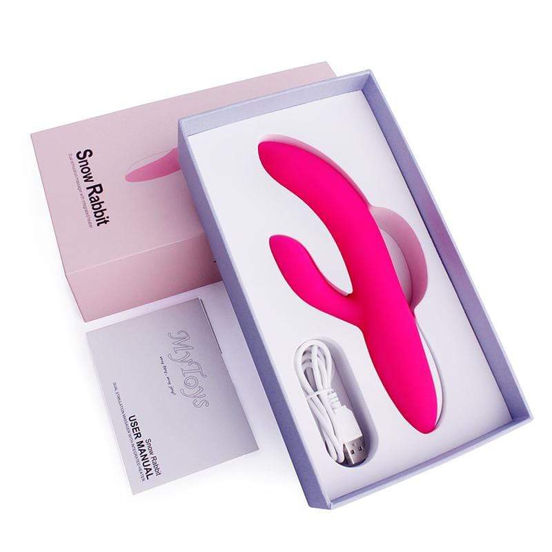 MyToys - Snow Rabbit Rechargeable Rabbit Vibrator (Pink) -  Rabbit Dildo (Vibration) Rechargeable  Durio.sg