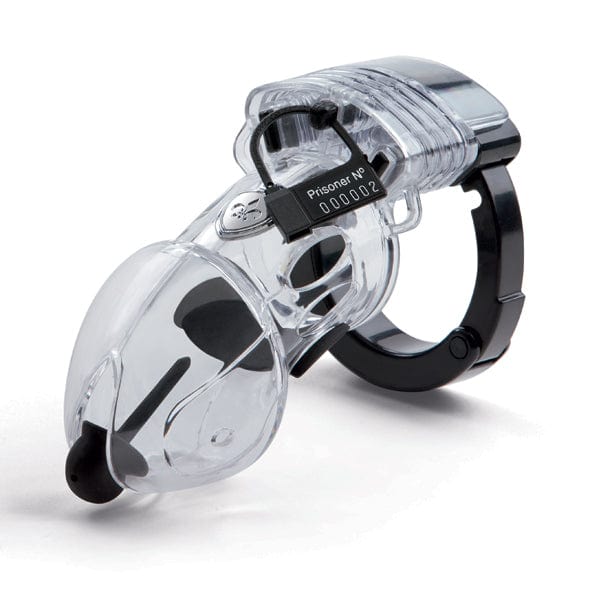 Mystim - Pubic Enemy 2 Chastity Cock Cage  (Clear) -  Plastic Cock Cage (Non Vibration)  Durio.sg