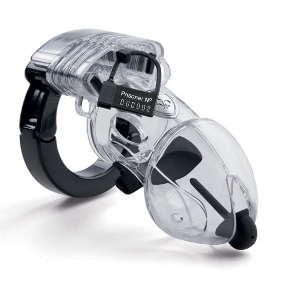 Mystim - Pubic Enemy 2 Chastity Cock Cage  (Clear) -  Plastic Cock Cage (Non Vibration)  Durio.sg
